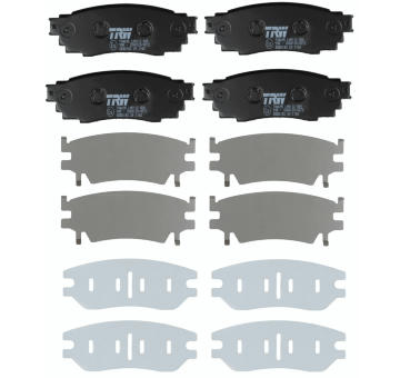 Sada brzdových destiček, kotoučová brzda TRW GDB2183