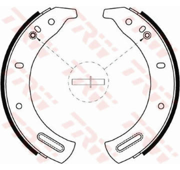 Sada brzdových čelistí TRW GS6107