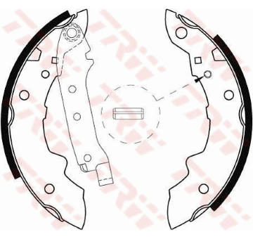 Sada brzdových čelistí TRW GS8057