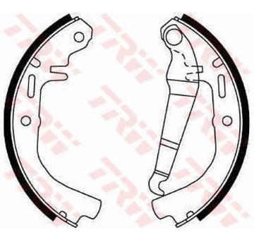 Sada brzdových čelistí TRW GS8078