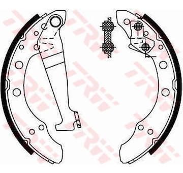 Sada brzdových čelistí TRW GS8092