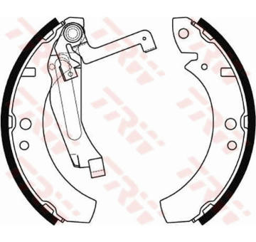 Sada brzdových čelistí TRW GS8237