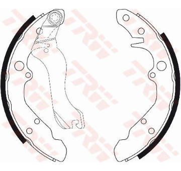 Sada brzdových čeľustí TRW GS8298