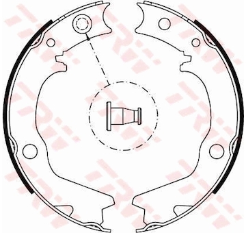 Sada brzdových čelistí, parkovací brzda TRW GS8479