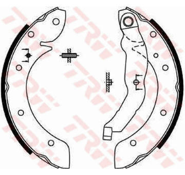 Sada brzdových čelistí TRW GS8567
