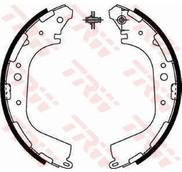 Sada brzdových čelistí TRW GS8590
