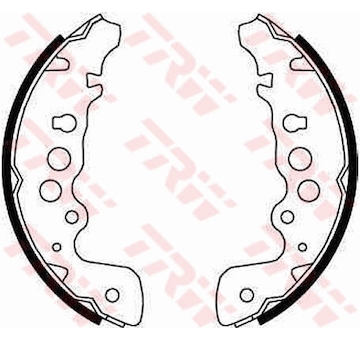 Sada brzdových čelistí TRW GS8670
