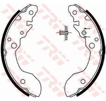 Sada brzdových čelistí TRW GS8671