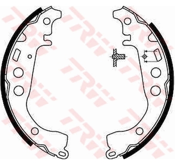 Sada brzdových čelistí TRW GS8673
