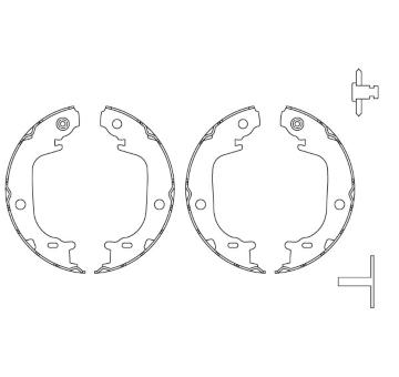 Sada brzdových čeľustí TRW GS8826