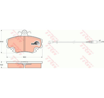 Sada bŕzd, Kotúčová brzda TRW GTD1006