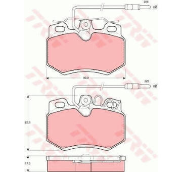 Sada bŕzd, Kotúčová brzda TRW GTD1017