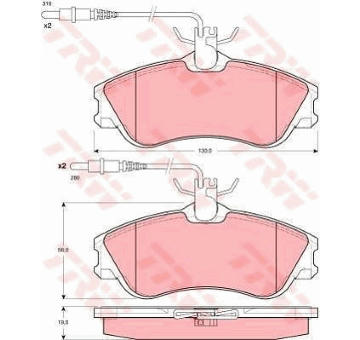 Sada bŕzd, Kotúčová brzda TRW GTD1031