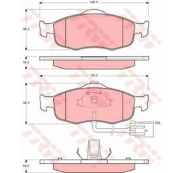 Sada bŕzd, Kotúčová brzda TRW GTD1046