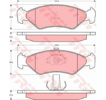 Sada bŕzd, Kotúčová brzda TRW GTD1071