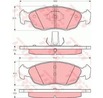 Sada bŕzd, Kotúčová brzda TRW GTD1075