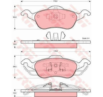 Sada bŕzd, Kotúčová brzda TRW GTD1080