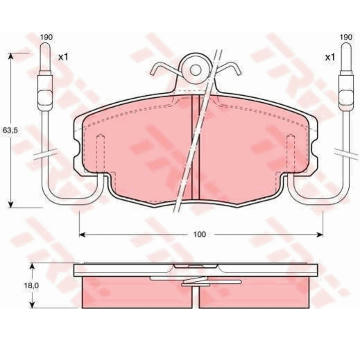Sada bŕzd, Kotúčová brzda TRW GTD1087