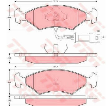 Sada bŕzd, Kotúčová brzda TRW GTD1114