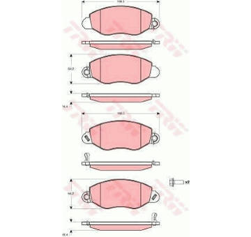 Sada bŕzd, Kotúčová brzda TRW GTD1141