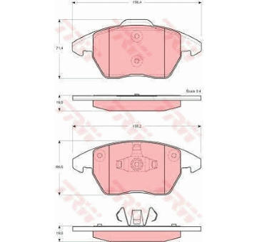 Sada bŕzd, Kotúčová brzda TRW GTD1147