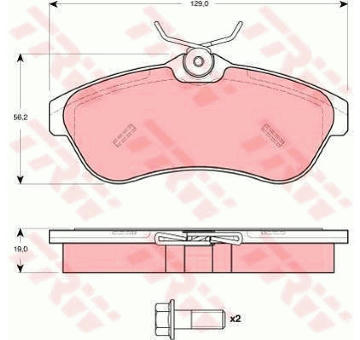 Sada bŕzd, Kotúčová brzda TRW GTD1164