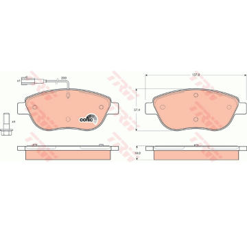 Sada bŕzd, Kotúčová brzda TRW GTD1187