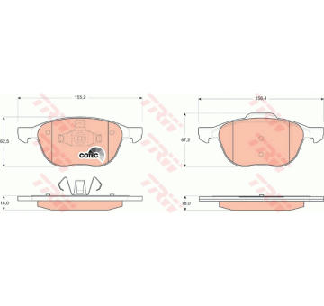 Sada bŕzd, Kotúčová brzda TRW GTD1188