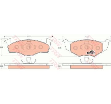 Sada bŕzd, Kotúčová brzda TRW GTD1198