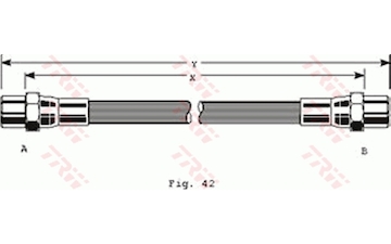 Brzdová hadice TRW PHA118
