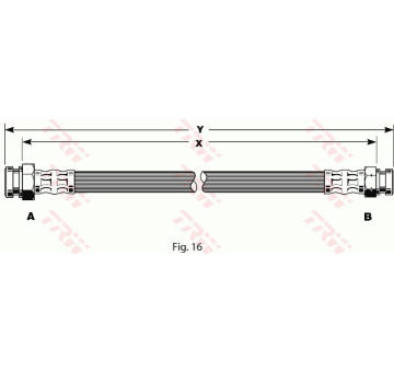 Brzdová hadice TRW PHA164