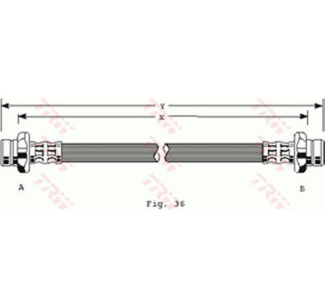 Brzdová hadice TRW PHA198