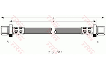 Brzdová hadice TRW PHA216