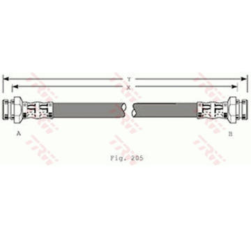 Brzdová hadice TRW PHA218