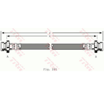 Brzdová hadice TRW PHA259