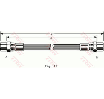 Brzdová hadice TRW PHA330