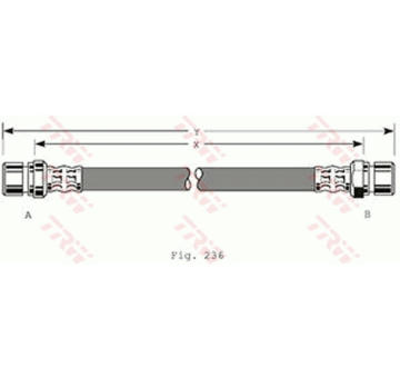 Brzdová hadice TRW PHA361