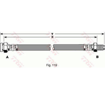 Brzdová hadice TRW PHB270