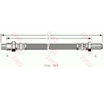 Brzdová hadice TRW PHC158