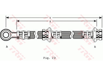 Brzdová hadice TRW PHD114