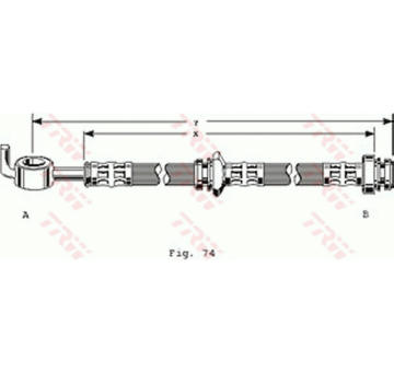 Brzdová hadice TRW PHD124