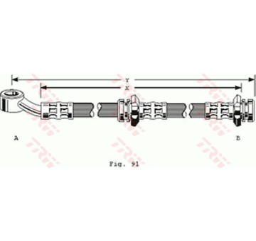 Brzdová hadice TRW PHD128