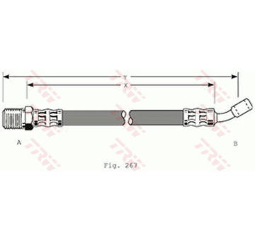Brzdová hadice TRW PHD147