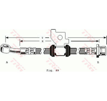 Brzdová hadice TRW PHD151