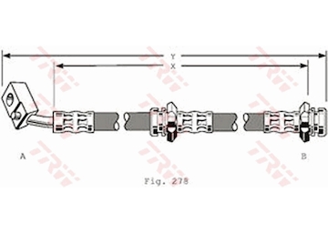 Brzdová hadice TRW PHD158