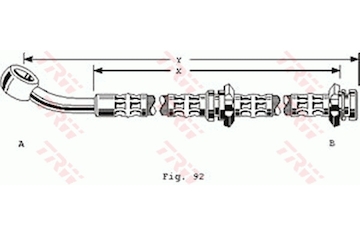 Brzdová hadice TRW PHD160