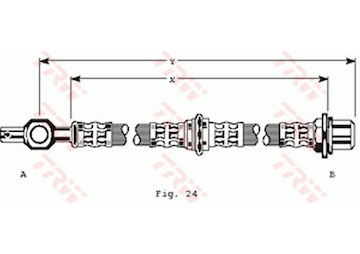Brzdová hadice TRW PHD236