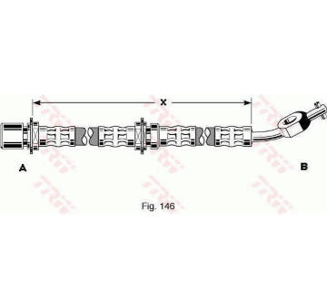 Brzdová hadice TRW PHD282