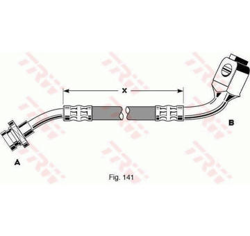 Brzdová hadice TRW PHD287
