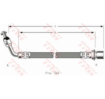 Brzdová hadice TRW PHD292